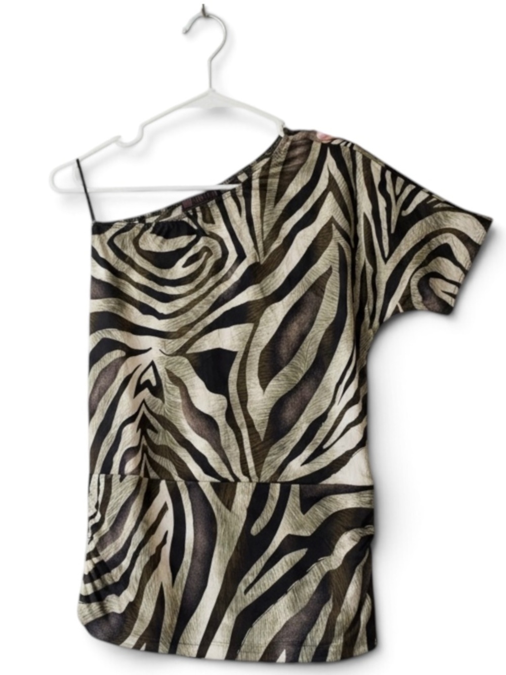 Lipstick Green Animal Print Blouse